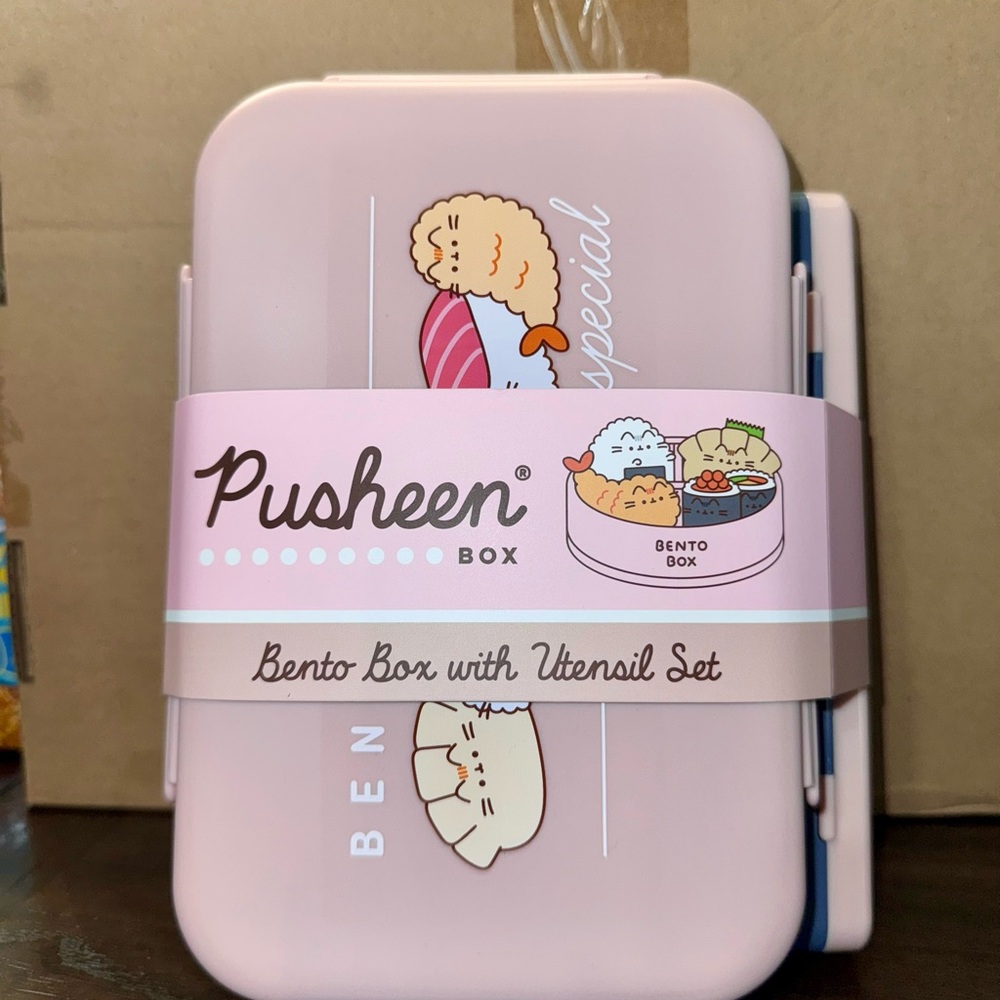 Pusheen Pink Bento Box with Utensil Set limited edition box subscription